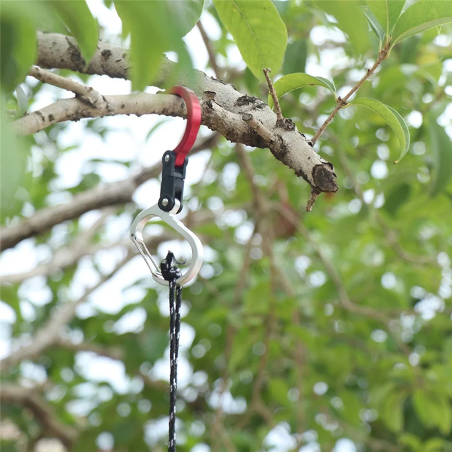 Carabiner Hybrid Gear Clip with Rotating Hook