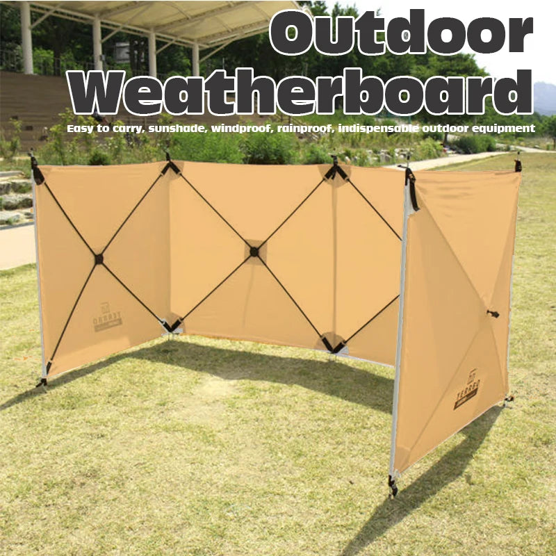 Outdoor Windscreen Folding Windproof Camping Shield Gas Stove Burner Windshield Picnic Tarp Car Tent Shield Gazebo Nature Hike