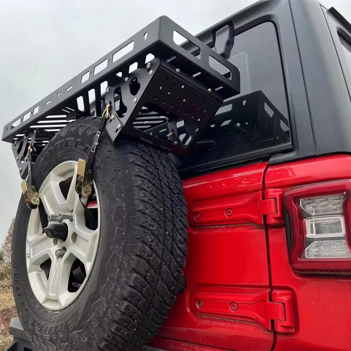 Summer Travel& Camping JK JL Spare tire holder loaded 60kg with 35 inch tire Aluminum alloy for jeep for wrangler