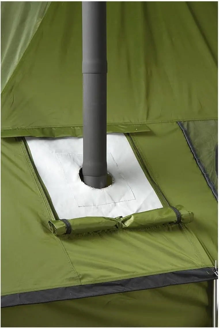Outdoor Wood Burning Stove, Portable with Chimney Pipe for Cooking, Camping, Tent, Hiking, Fishing, Backpacking