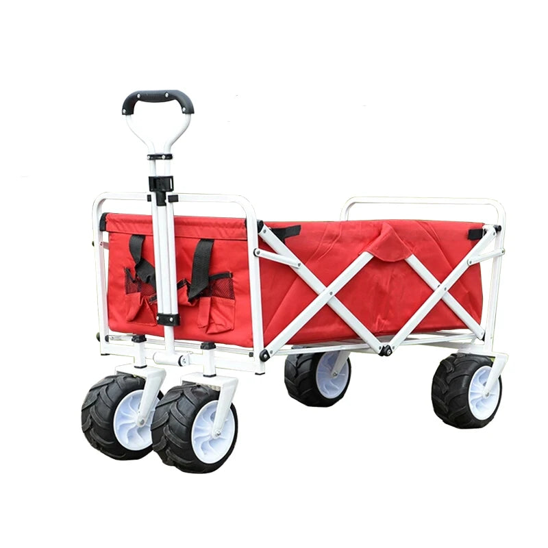 Wholesale Customized High Quality Extra Long Plus Folding Camping Food Picnic Beach Handcart Wagon