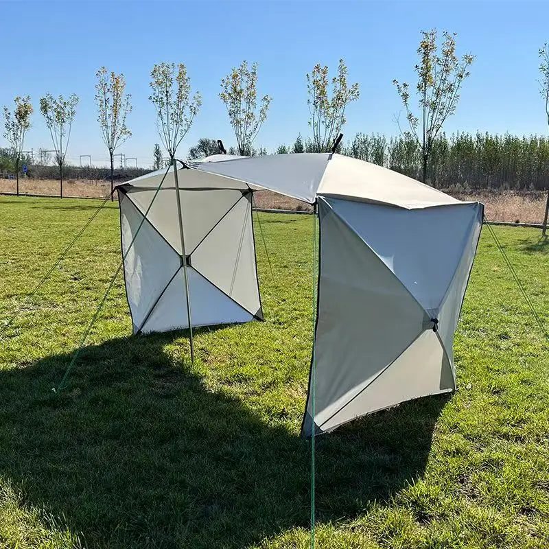 Outdoor Windscreen Folding Windproof Camping Shield Gas Stove Burner Windshield Picnic Tarp Car Tent Shield Gazebo Nature Hike