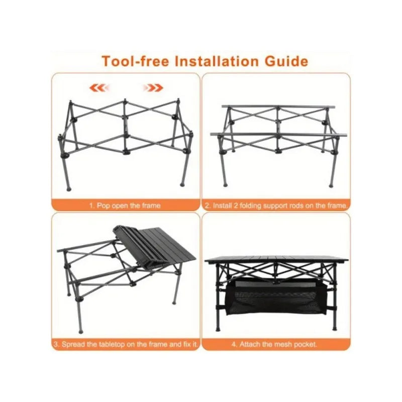 Collapsible Camping Tabel with Storage