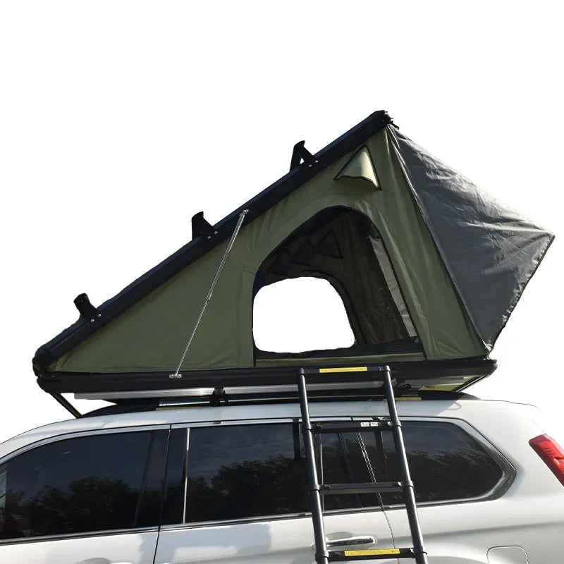 Car Rooftop Tent, Outdoor Off Road Aluminum Hard Shell Car Roof Top Tent Folding Camping for Truck SUV