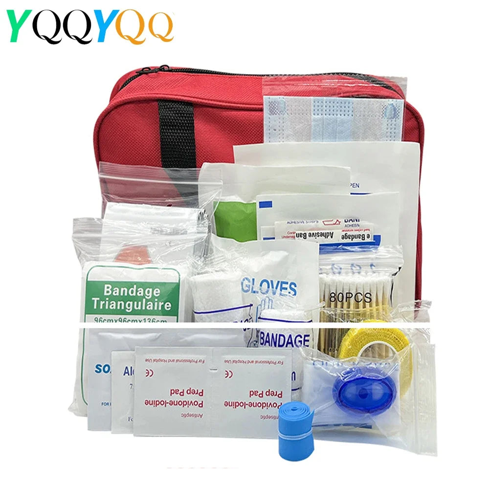 Car First Aid Kits Survival Gear Home Travel Size Small Emergency Kit Tactical Hiking EVA Camping Essentials Backpack Sports