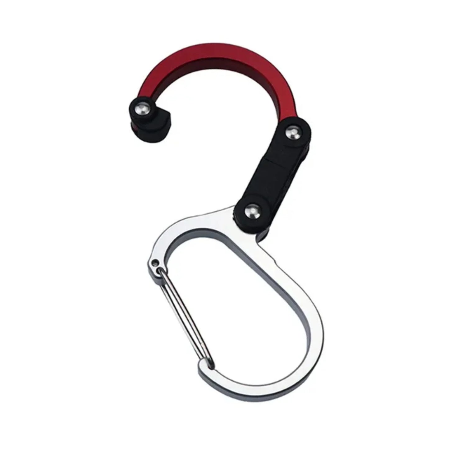 Carabiner Hybrid Gear Clip with Rotating Hook