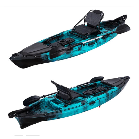 First-class Single Fishing Kayak Plastic Boat Fishing 1 Seats Canoe Kayak Fishing Rod Holders Big Storage Hatch For Angler