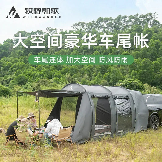 Makino Chaoge Outdoor Tent Outdoor Camping Picnic SUV Car Tent Rain and sun protection on the side of the car