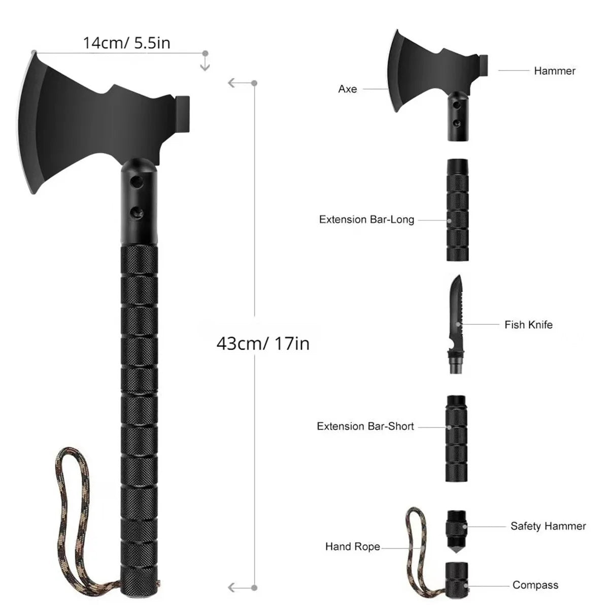 Multi-function Survival Axe