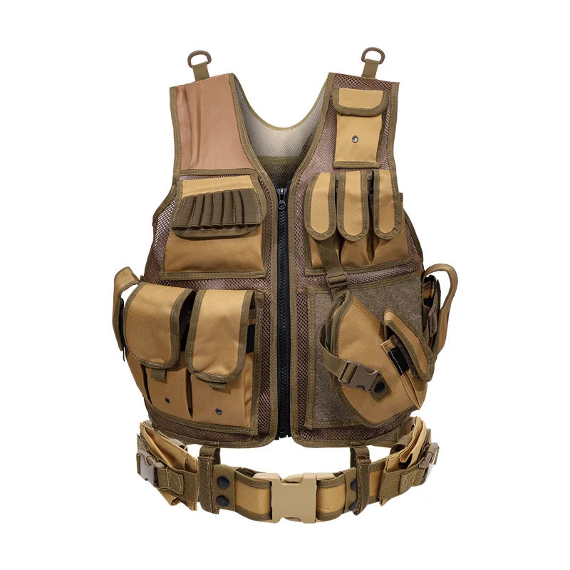 Tactical Vest Military Combat Armor Vests Anti-Cut Clothing Mens Tactical Hunting Vest Army Adjustable Armor Outdoor CS Training