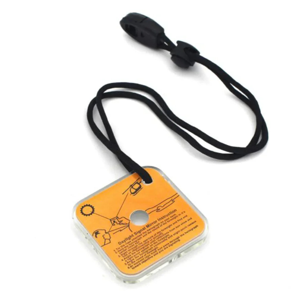 Multifunctional Survival Emergency Rescue Reflective Signal Mirror