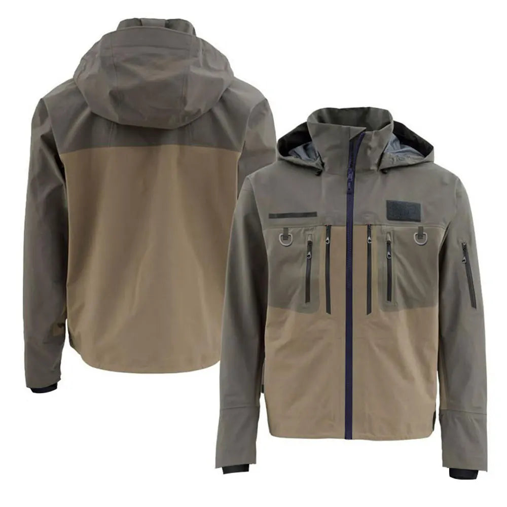 Fishing Wading Jackets 4-Ply Breathable Rain Jacket Durable Tactical Waterproof Clothing Dry Outwear for Kayaking Hiking Hunting