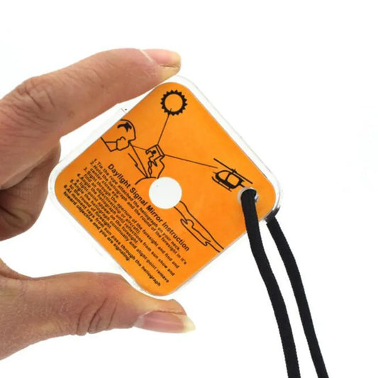 Multifunctional Survival Emergency Rescue Reflective Signal Mirror