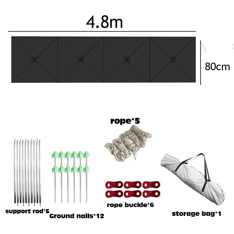 Outdoor Windscreen Folding Windproof Camping Shield Gas Stove Burner Windshield Picnic Tarp Car Tent Shield Gazebo Nature Hike