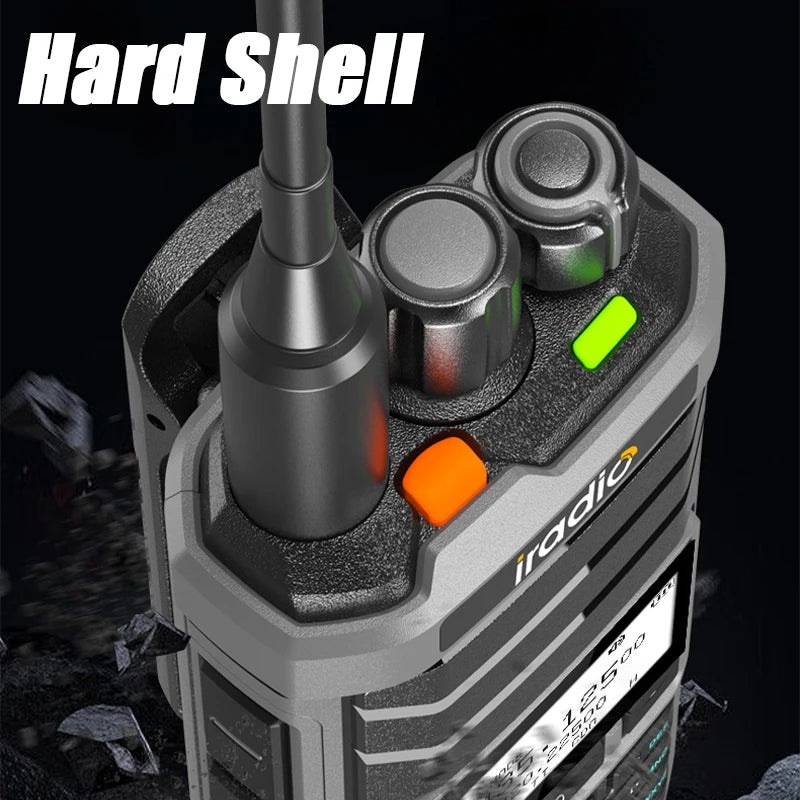 Iradio UV-88 GPS Walkie Talkie Shortwave UV88 Radio Type-C Charging 18-520mhz Receiving NOAA 1024 Channel Frequency Channel Scan