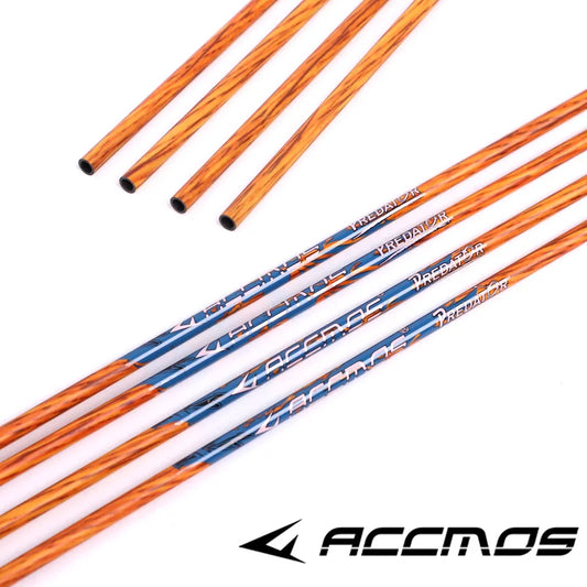 12pcs Wood Skin Pure Carbon Arrow Shaft ID 4.2 mm Spine 600 700 800 Archery for Recurve Bow Hunting Shooting