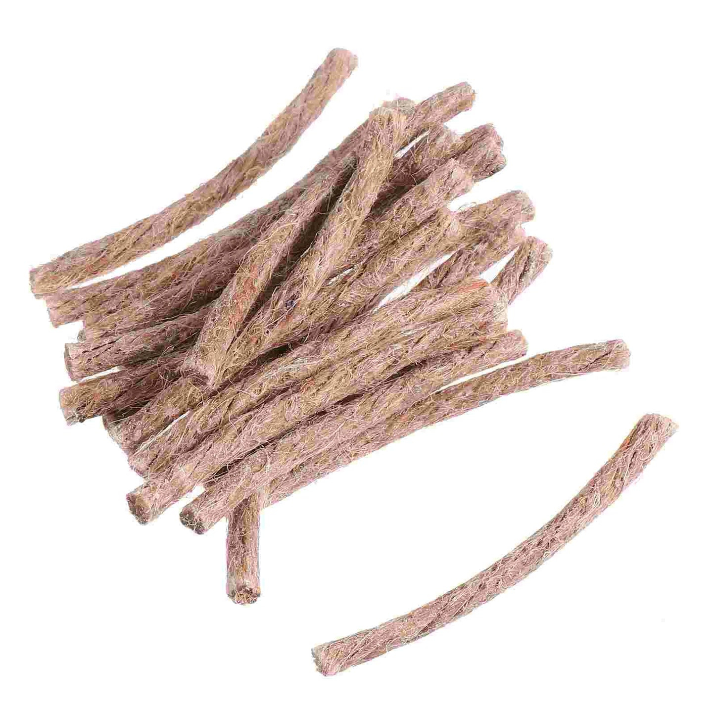 20 Pcs Picnic Barbecue Rope Set Survival Artificial Fire Starter Beeswax Wick Hiking Camping Cord