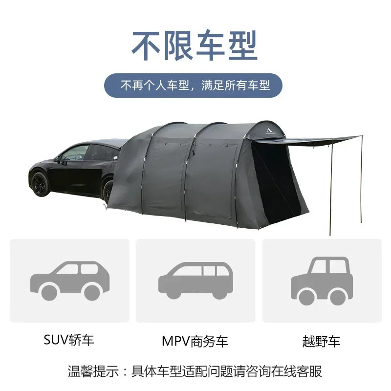 Makino Chaoge Outdoor Tent Outdoor Camping Picnic SUV Car Tent Rain and sun protection on the side of the car