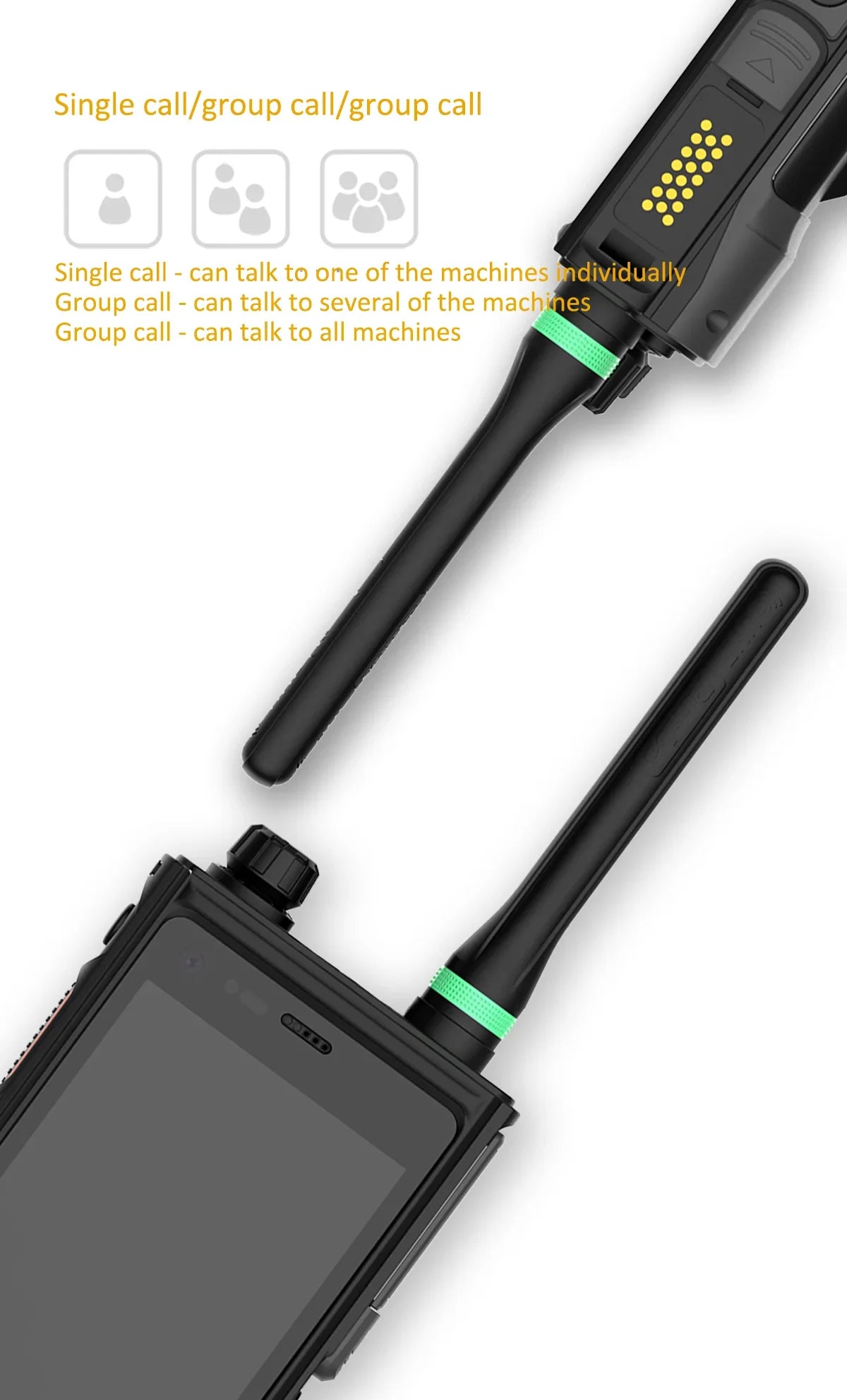 YYHC-Android walkie talkie phone two-way radio sim card two way radio mobile phone with walkie talkie long range
