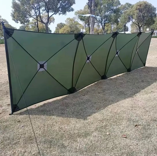 Outdoor Windscreen Folding Windproof Camping Shield Gas Stove Burner Windshield Picnic Tarp Car Tent Shield Gazebo Nature Hike
