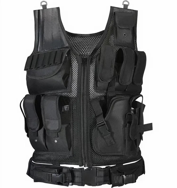 Tactical Vest Military Combat Armor Vests Anti-Cut Clothing Mens Tactical Hunting Vest Army Adjustable Armor Outdoor CS Training