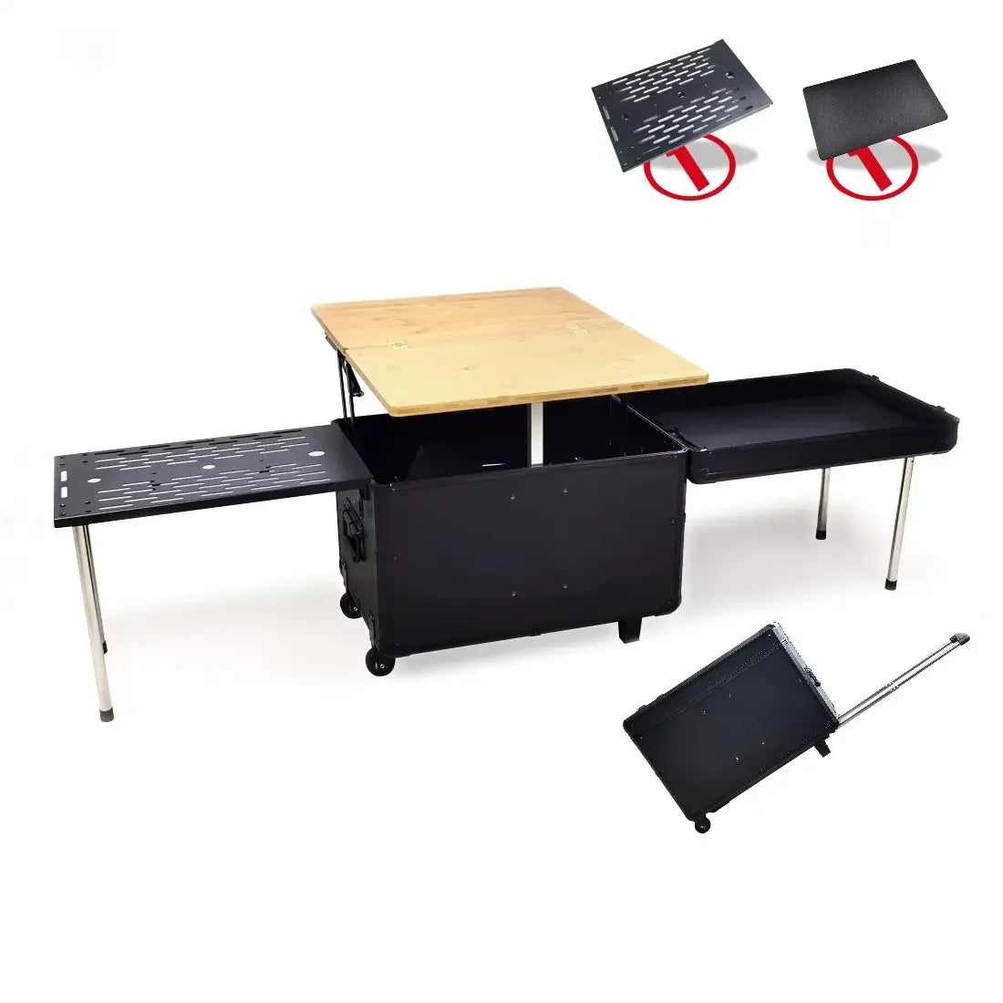 High Quality Popular Picnic Outdoor Camping Camper Portable mini Kitchen Foldable Folding Table Box  Mobile