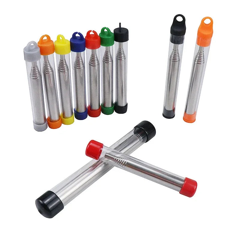 Outdoor Cooking Blow Fire Tube Portable Camping Fire Pipe Survival Tools Portable Fire Starter Tube Retractable Camping Gear