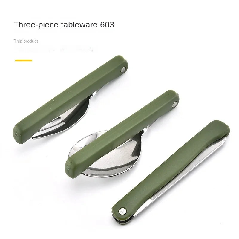 Stainless Steel Portable Folding Cutlery Set