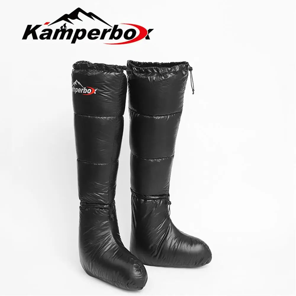 Camping Down Socks & Boots | Warm Sleeping Bag Socks for Outdoor Adventures | Kamperbox Down Booties