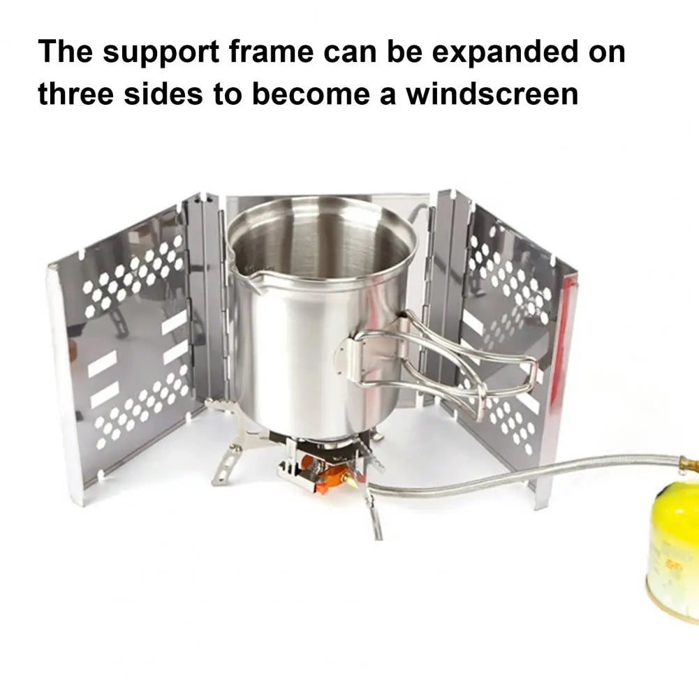 Outdoor Folding Grill Barbecue Stove with Storage Bag Stainless Steel Camping Picnic Mini BBQ Grill Charcoal Stove Windshield