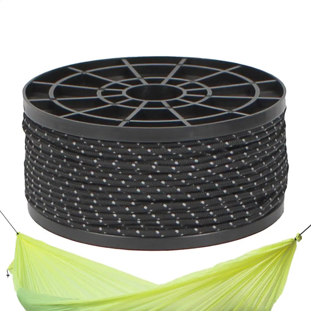 Camping Cord 164ft Outdoor Gear Rope Lightweight Utility Cord 2.5mm Reflective Rope For Outdoor Camping Hiking Fishing